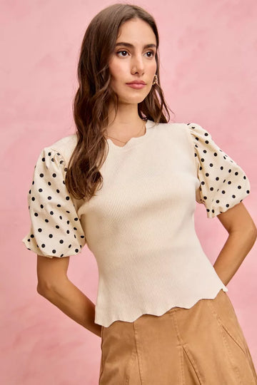 CREAM/BLACK
