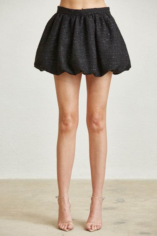Tweed Jacket Bubble Skirt Set - Akana Style