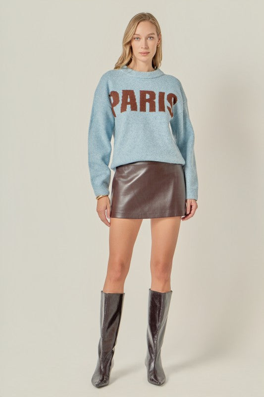Lettering sweater