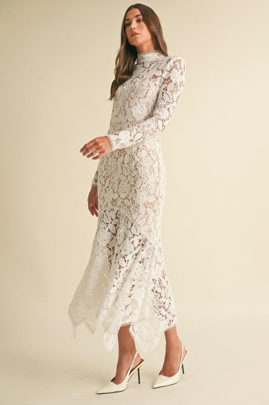 Pre-order Floral Lace Midi Dress