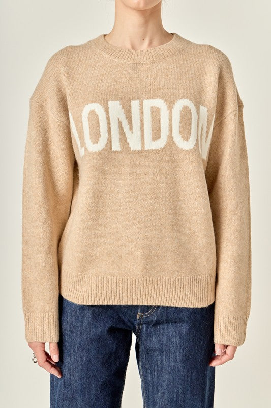 Lettering sweater