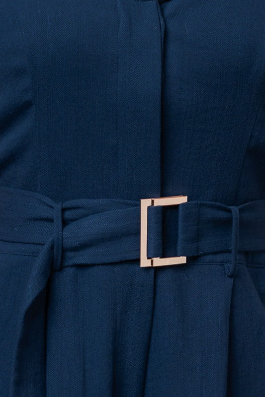 Halter Neck Solid Jumpsuit