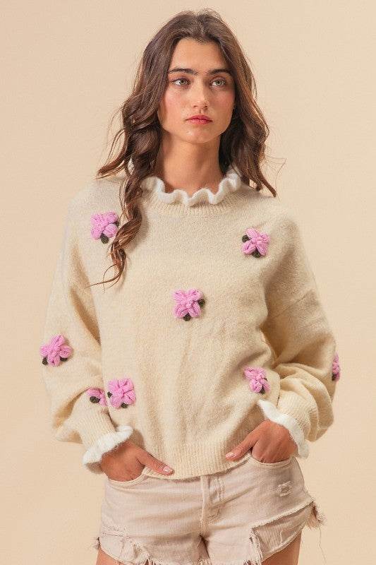 Ruffled Sweater - Akana Style