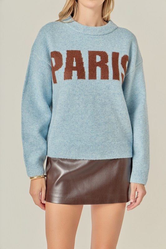 Lettering sweater