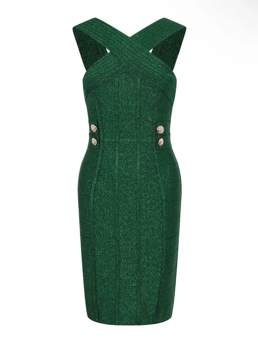 Metallic Bandage dress