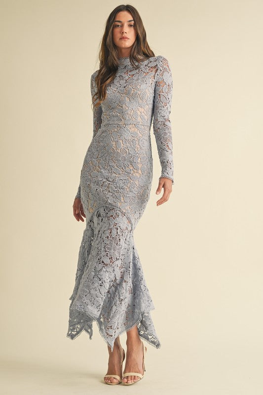 Pre-order Floral Lace Midi Dress