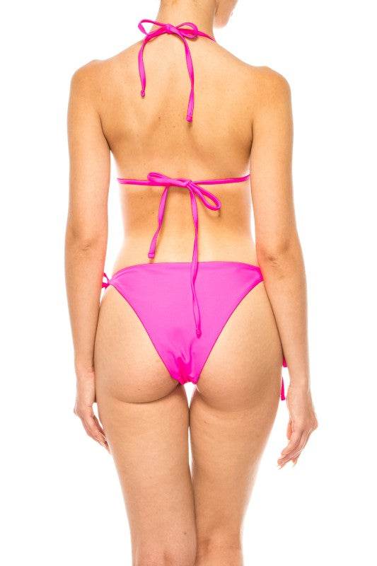 TWO PIECE OMBRE GLITTER SEQUINS BIKINI - Akana Style