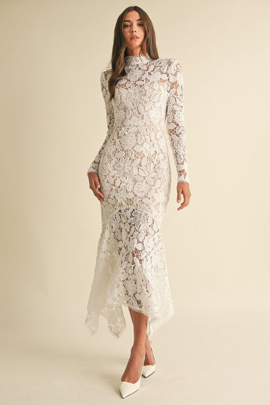 Pre-order Floral Lace Midi Dress