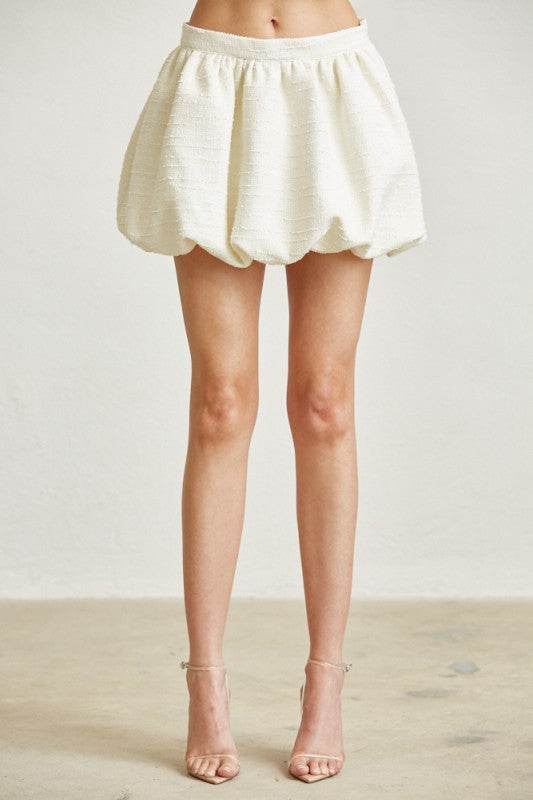 Tweed Jacket Bubble Skirt Set - Akana Style