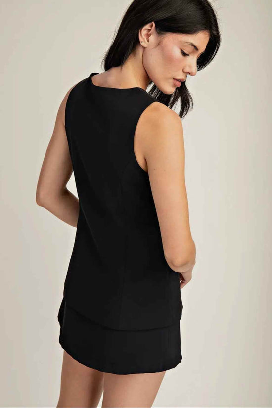 Front Button Closure Mini Dress - Akana Style