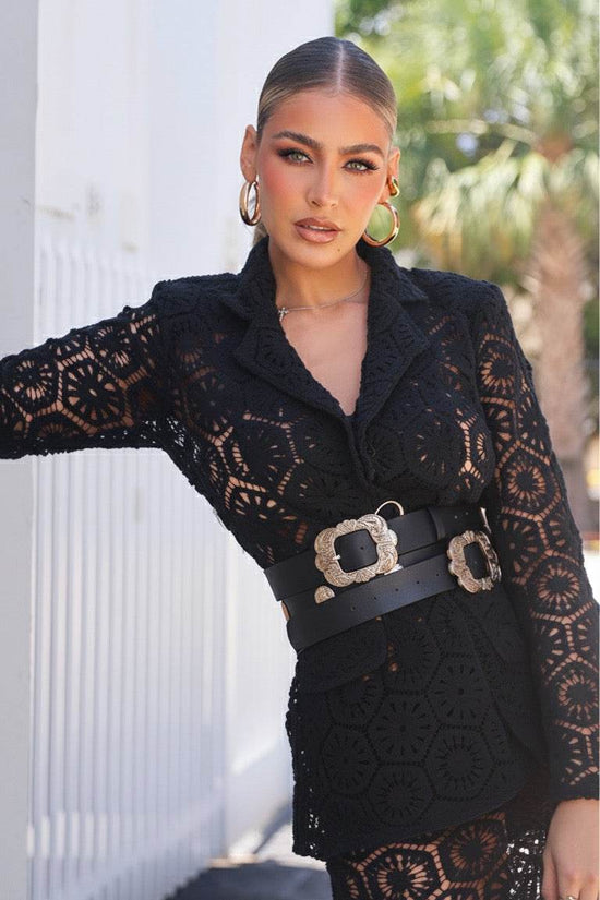 Crochet black set - Akana Style