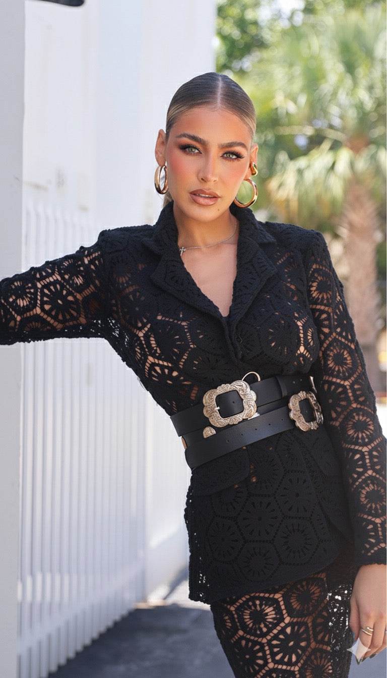 Crochet black set - Akana Style