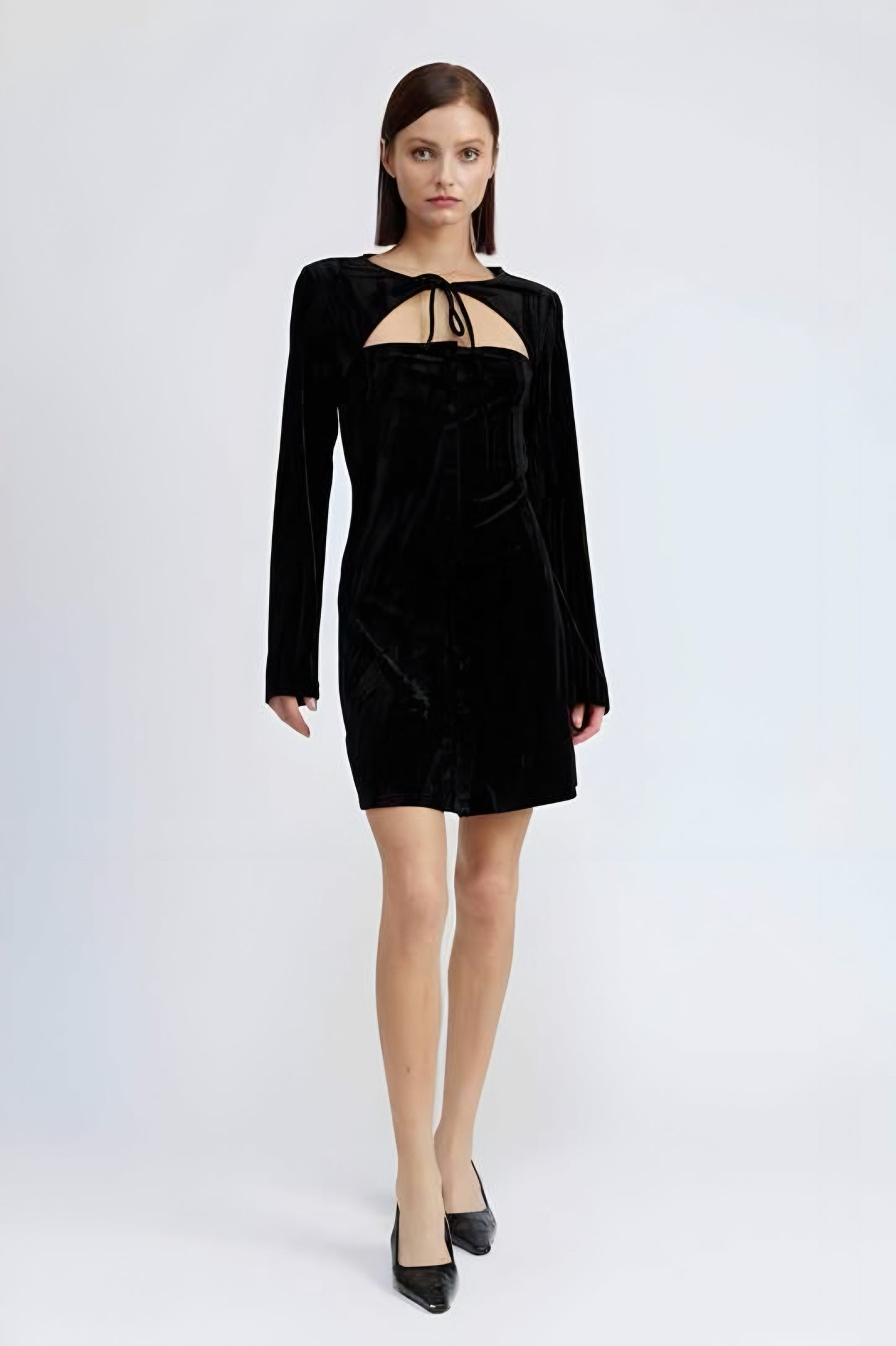 Long Sleeve Suede Mini Dress for Stylish Fall Fashion