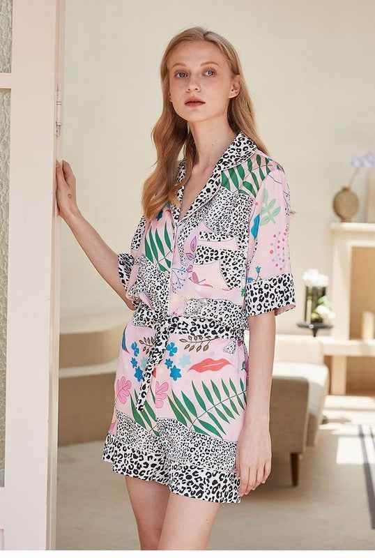 Printed Pajama Set: Ultimate Comfort Two Piece Pajama Set - Akana Style