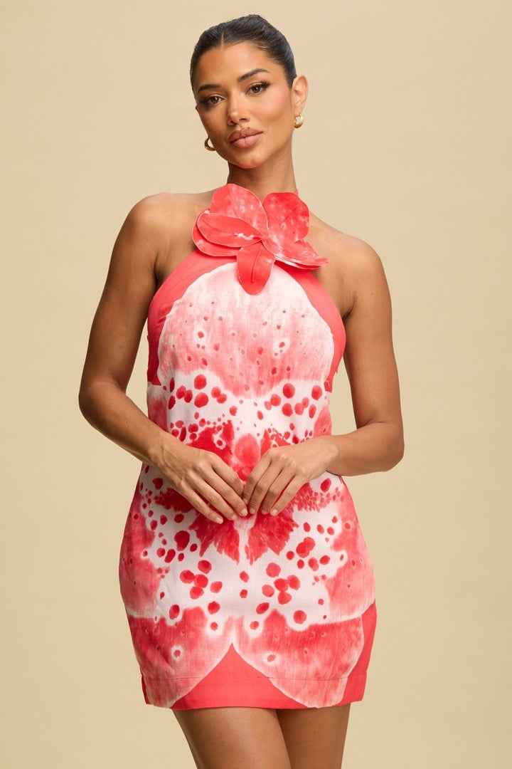 Orchid Floral Mini Dress