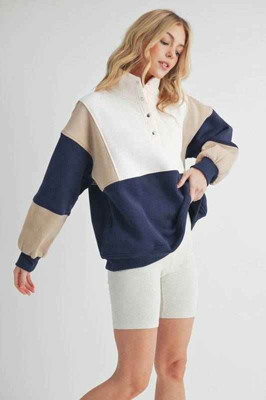 Glo Colorblock Pullover - Akana Style
