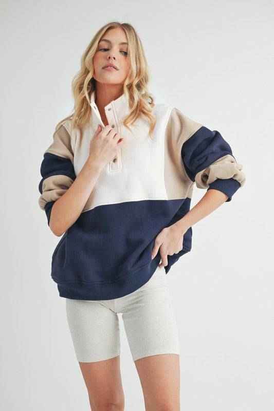 Glo Colorblock Pullover - Akana Style