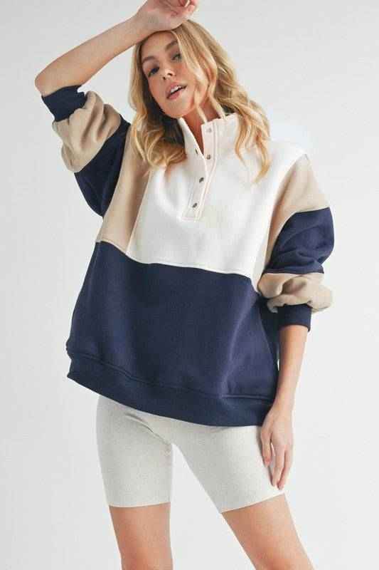 Glo Colorblock Pullover - Akana Style
