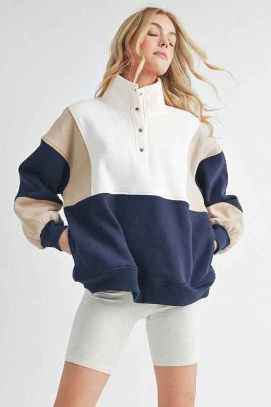 Glo Colorblock Pullover - Akana Style