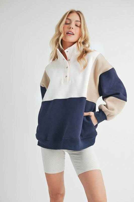 Glo Colorblock Pullover - Akana Style
