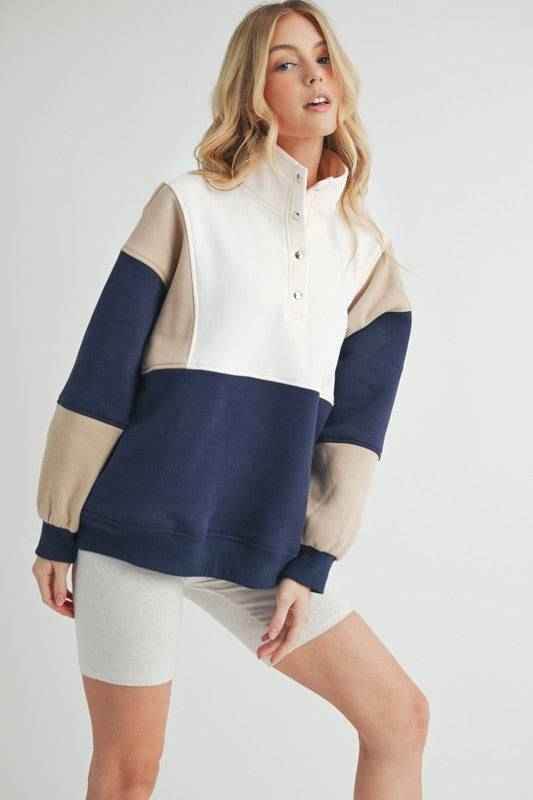 Glo Colorblock Pullover - Akana Style