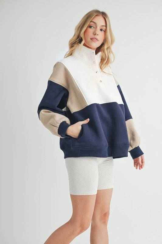 Glo Colorblock Pullover - Akana Style