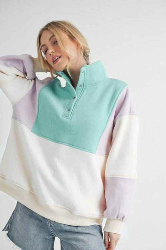 Glo Colorblock Pullover - Akana Style