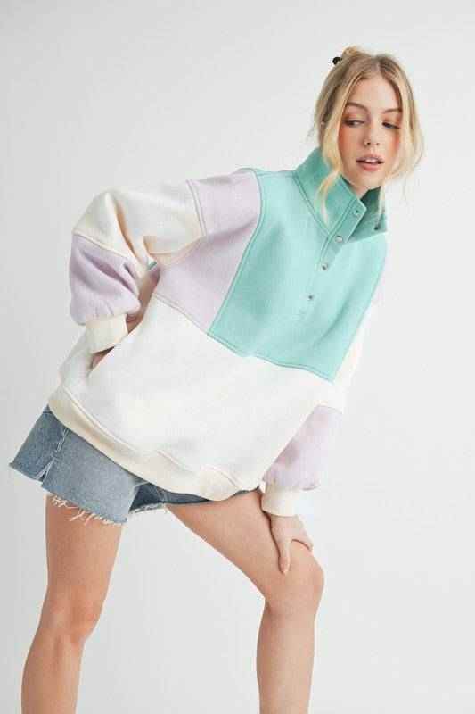 Glo Colorblock Pullover - Akana Style