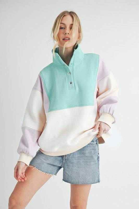 Glo Colorblock Pullover - Akana Style