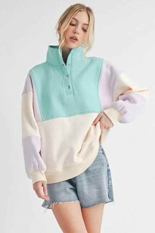 Glo Colorblock Pullover - Akana Style