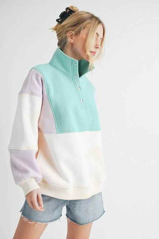 Glo Colorblock Pullover - Akana Style