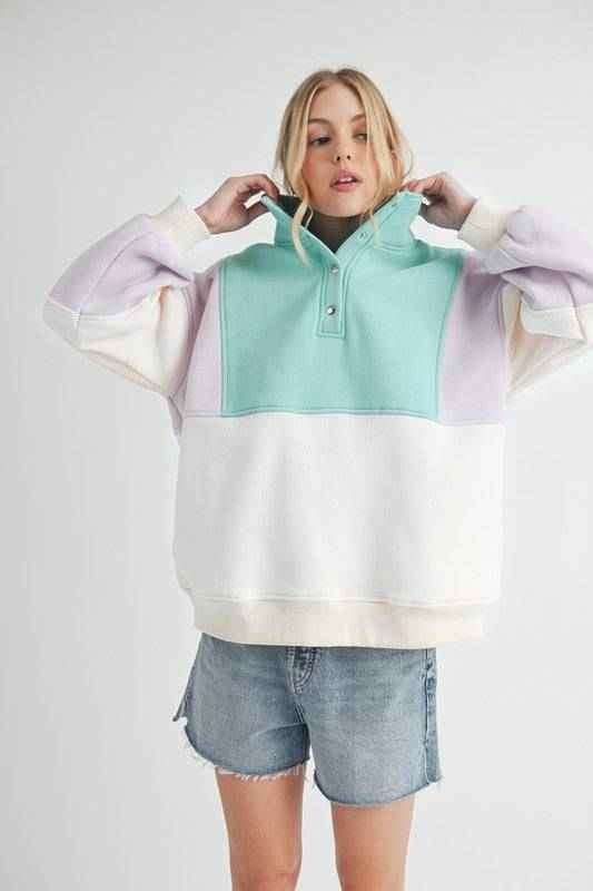 Glo Colorblock Pullover - Akana Style