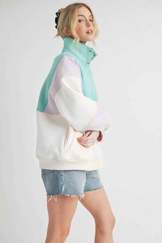 Glo Colorblock Pullover - Akana Style