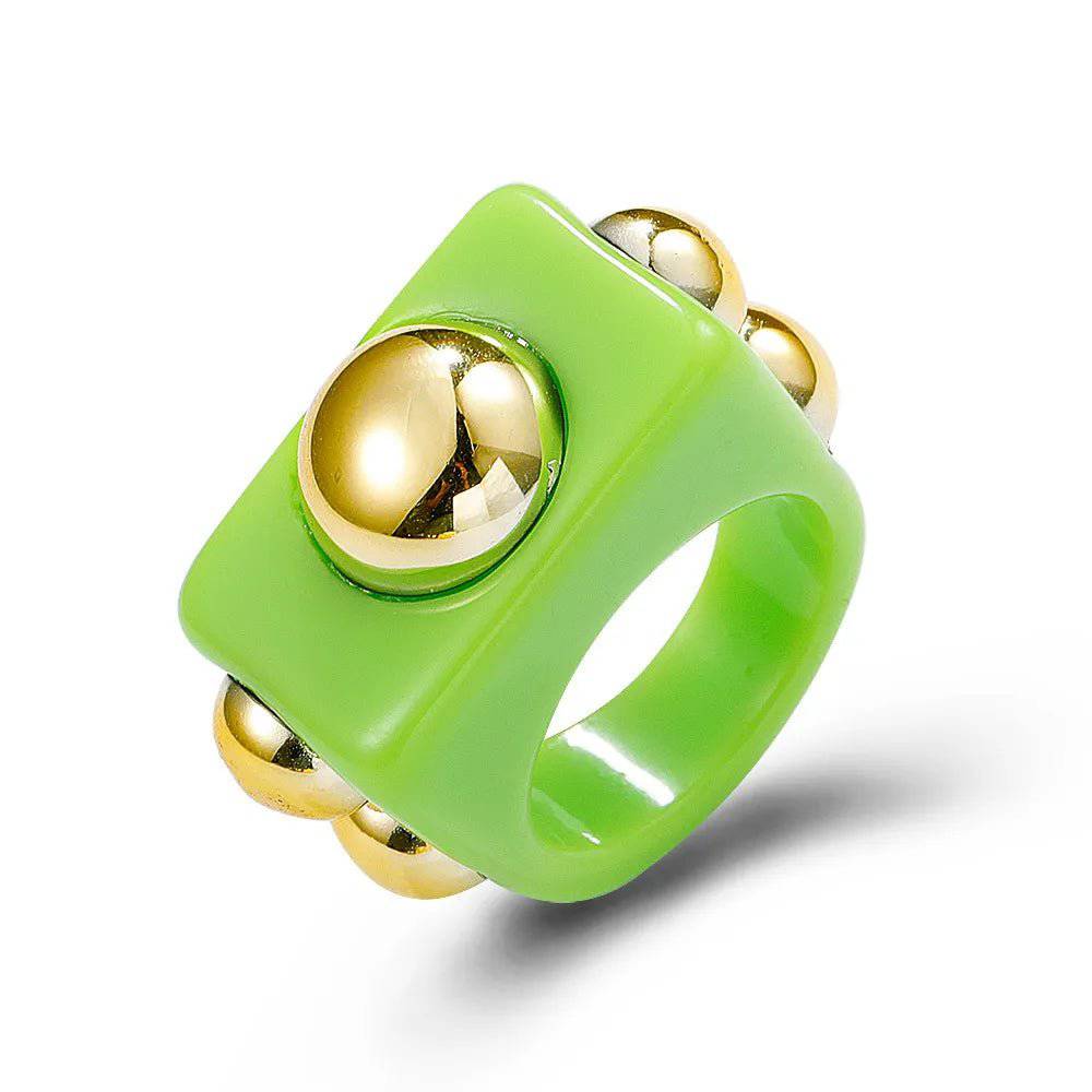 Green resin ring