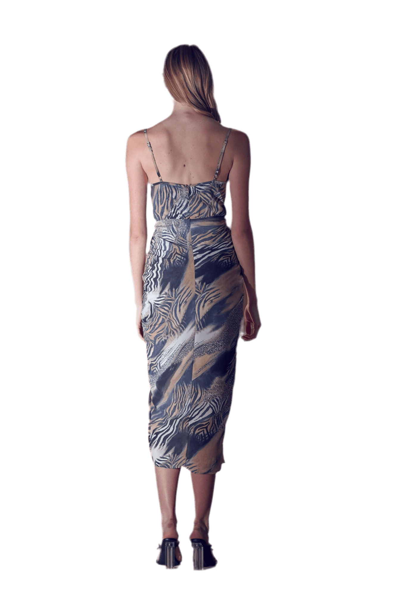 ANIMAL PRINTED MIDI DRESS