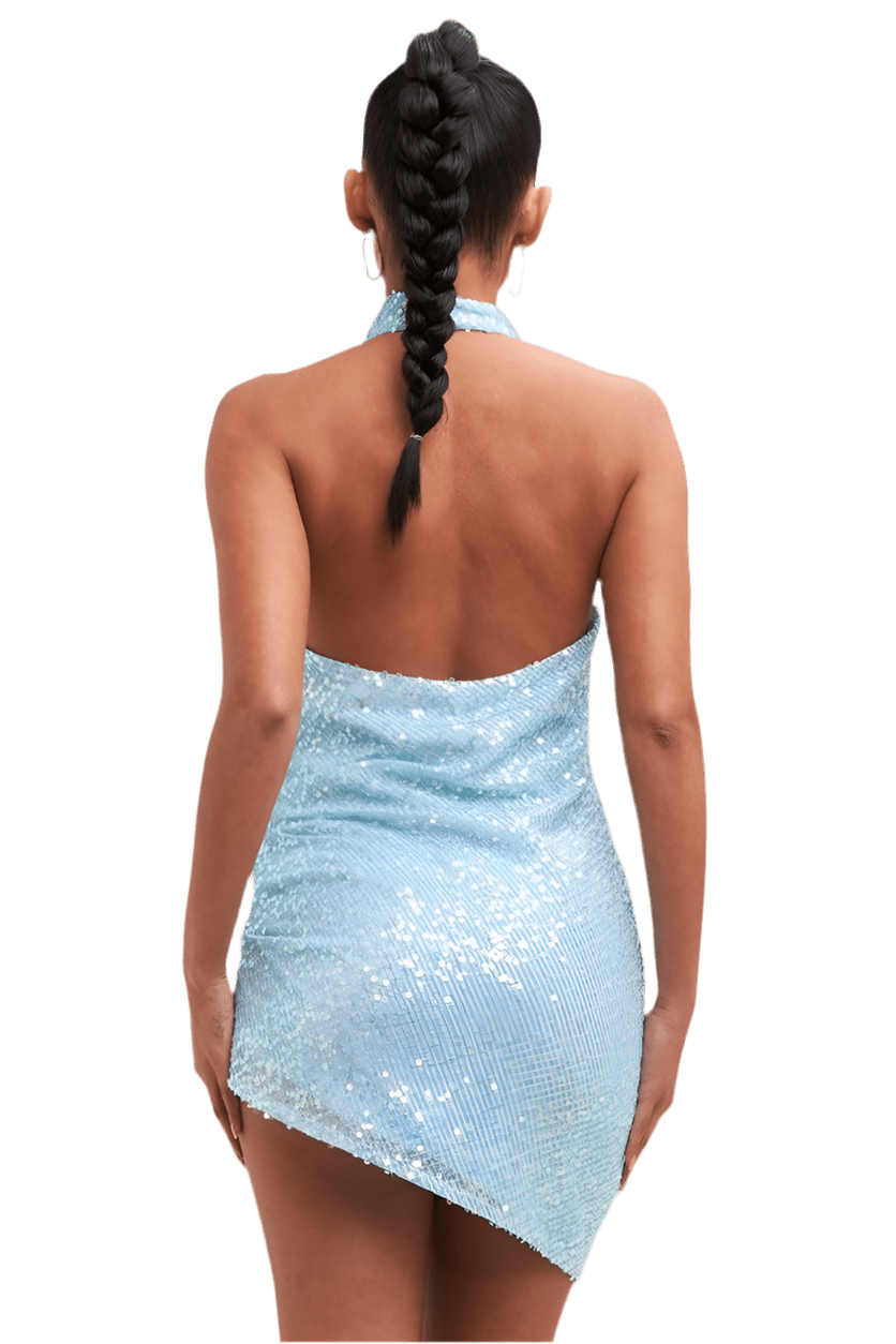 Sequin halter dress