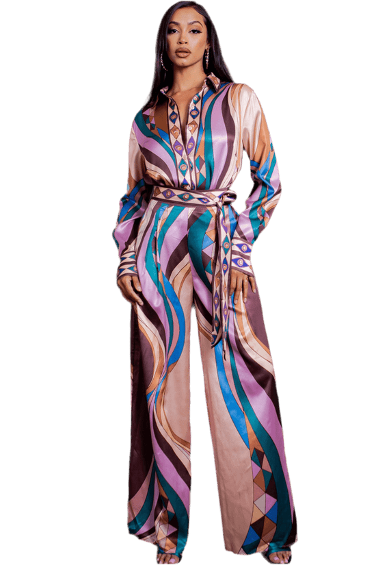 Blouse and Wide Pants Set for Stylish Comfort - Akana Style