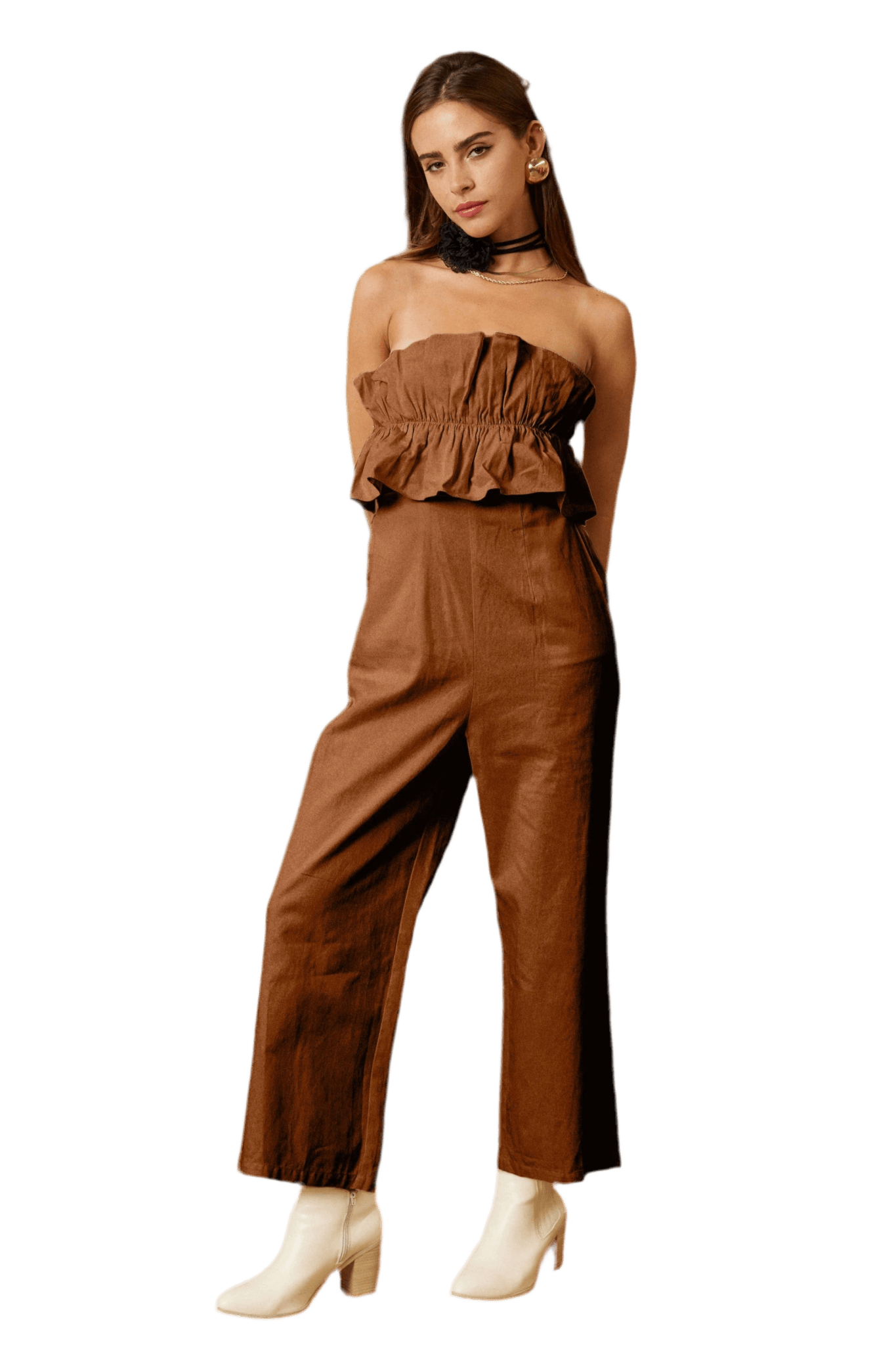 TUBE TOP JUMPSUIT