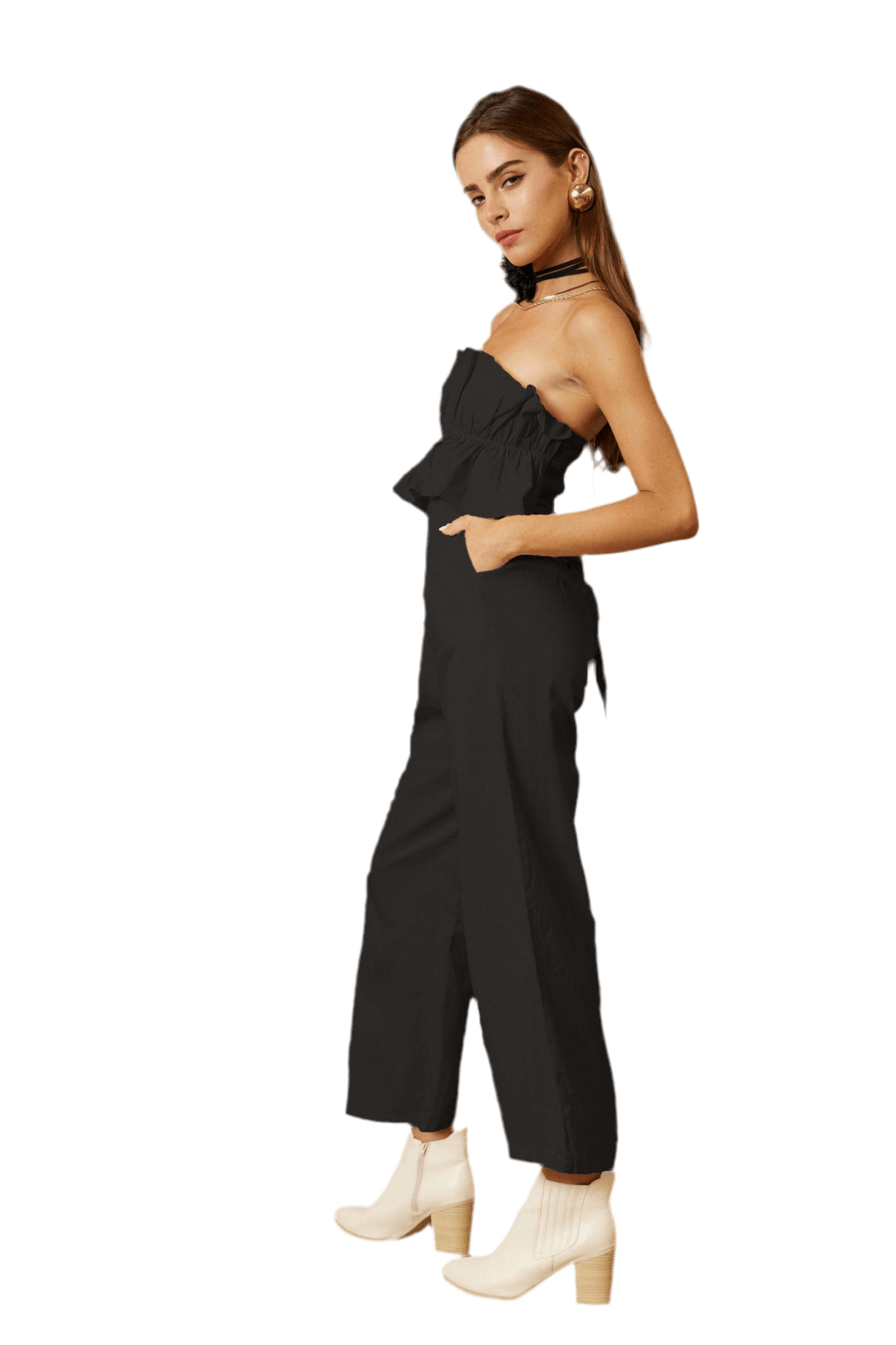 TUBE TOP JUMPSUIT