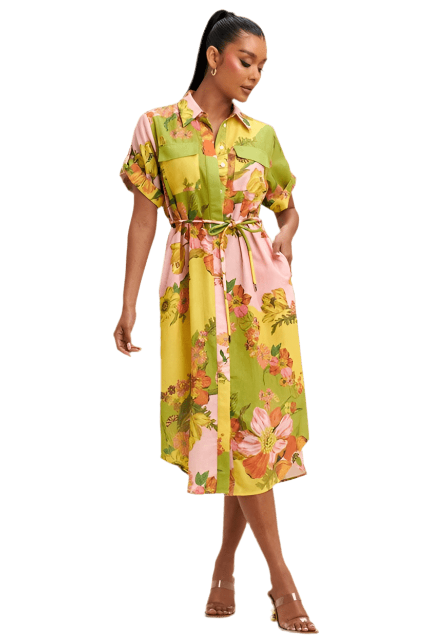 Flora midi dress