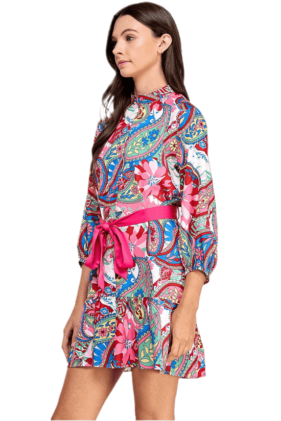 Graphic Mini Dress for Trendy Style and Effortless Chic - Akana Style