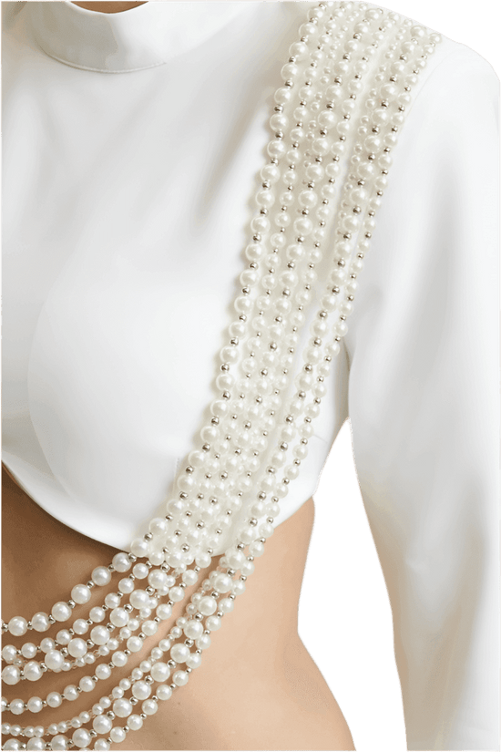Pearl cutout mini dress - Akana Style