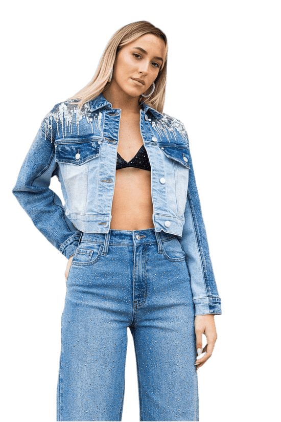 Rhinestone Denim Jackets for Women - Stylish and Unique Fashion Statement