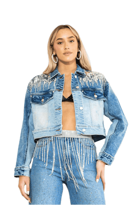 Rhinestone Denim Jackets for Women - Stylish and Unique Fashion Statement