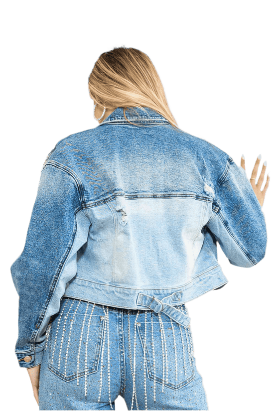 Rhinestone Denim Jackets for Women - Stylish and Unique Fashion Statement