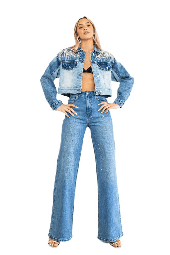 Rhinestone Denim Jackets for Women - Stylish and Unique Fashion Statement