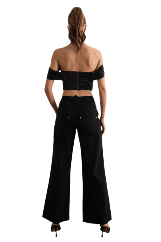 Ruched Off Shoulder Corset Top for Effortless Style