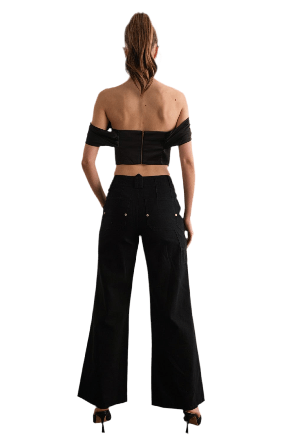 Ruched Off Shoulder Corset Top