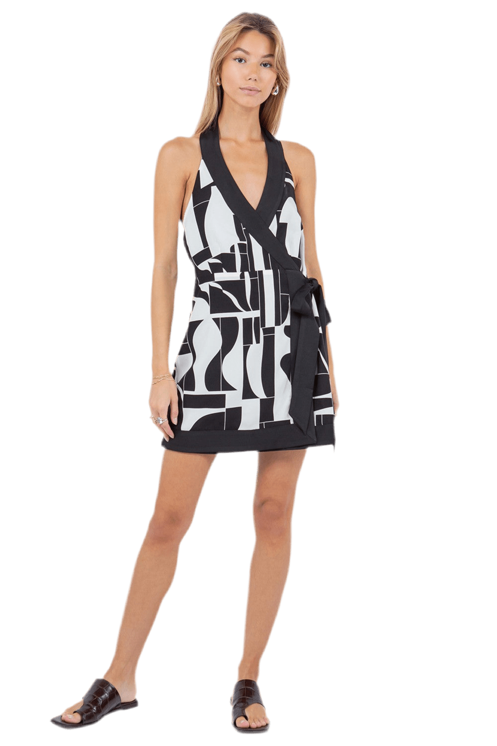 Geo print dress