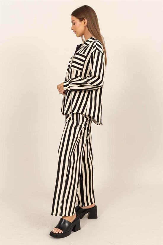 Striped Shirt and Pants Set for Stylish and Comfortable Outfits - Akana Style
